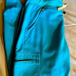 Figs Small Petite Zamora Joggers (Teal)